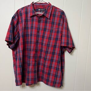 Alaskan Hardgear Duluth Trading Borealis Plaid Short Sleeve Shirt Mens Size 2XL